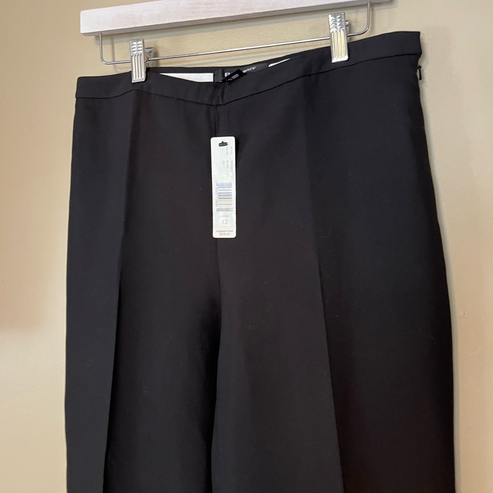 ELLEN TRACY 100% Silk High Rise Trousers NEW - Picture 2 of 7